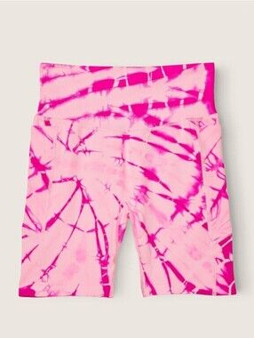 Victoria's Secret PINK Tie-Dye Biker Shorts Featuring A High Waistband Sz. Small